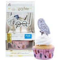 24 Formas Cup Cakes e Picks Harry Potter