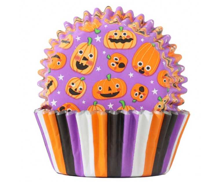 60 Formas Cup Cakes Revestidas Halloween