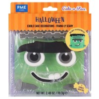 Conj. 5 Decorações Comestíveis para Bolo Cake A Face Frank-ly Scary 
