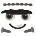 Conj. 5 Decorações Comestíveis para Bolo Cake A Face Frank-ly Scary Conj. 5 Decorações Comestíveis para Bolo Cake A Face Frank-ly Scary