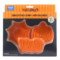 Conj. 3 Cortadores e Marcadores Happy Halloween Conj. 3 Cortadores e Marcadores Happy Halloween