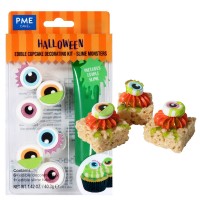 Kit Decoração de Cup Cakes Halloween Monstros de Slime