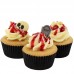 Kit Decoração de Cup Cakes Halloween Cemitério Macabro