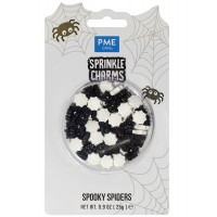 Confetis Teias Aranha Brancas e Pretas