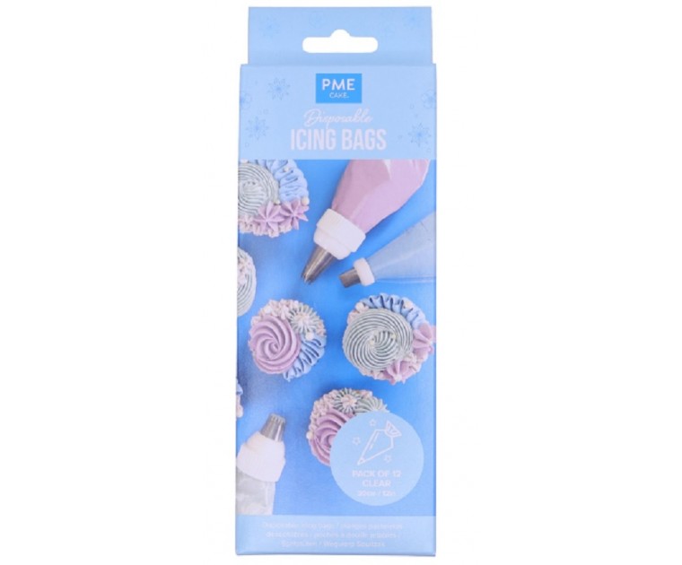 Conj. 12 Sacos Pasteleiro Descartáveis 30 cms