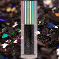 Glitter Iridescente Comestível – Preto (3g)