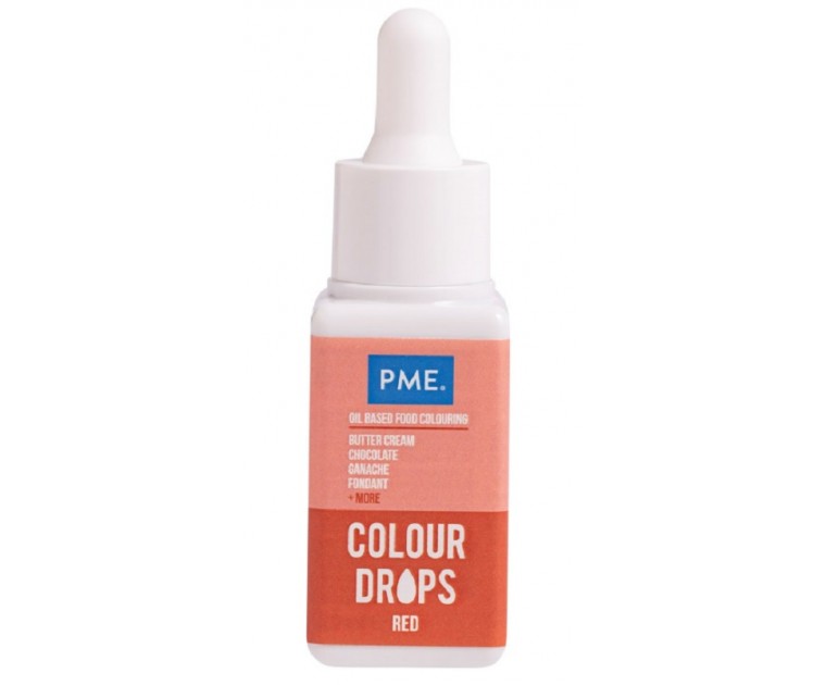 Gotas Corante Vermelho - Corante Alimentar à Base de Óleo (20ml)