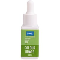 Gotas Corante Verde - Corante Alimentar à Base de Óleo (20ml)