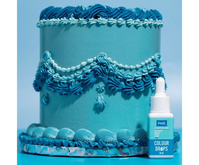 Gotas Corante Azul - Corante Alimentar à Base de Óleo (20ml)