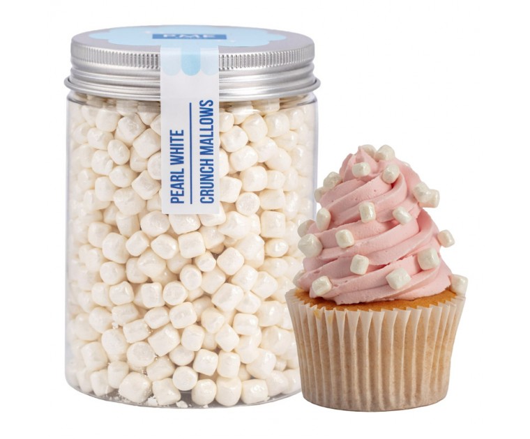 Mini Marshmallows Crocantes Branco Pérola