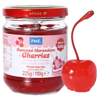 Cerejas Maraschino de Caule Vermelho (225g)