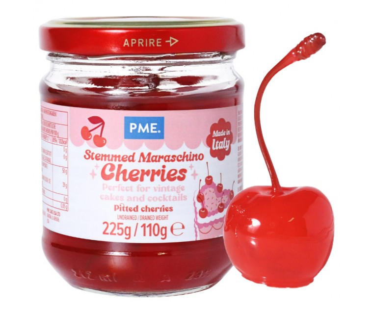 Cerejas Maraschino de Caule Vermelho (225g)