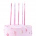 Conj. 6 Velas Altas Marmoreadas