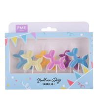 Conj. 6 Velas Cão Balão