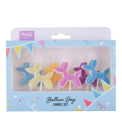 Conj. 6 Velas Cão Balão