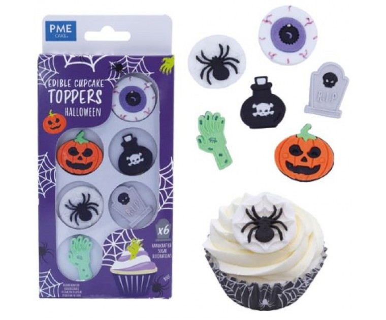 Decorações Comestíveis Cup Cakes e Bolos Halloween