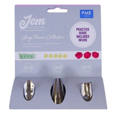 Pack 3 Bicos de Decoração Grandes p/ Cup Cakes e Bolos