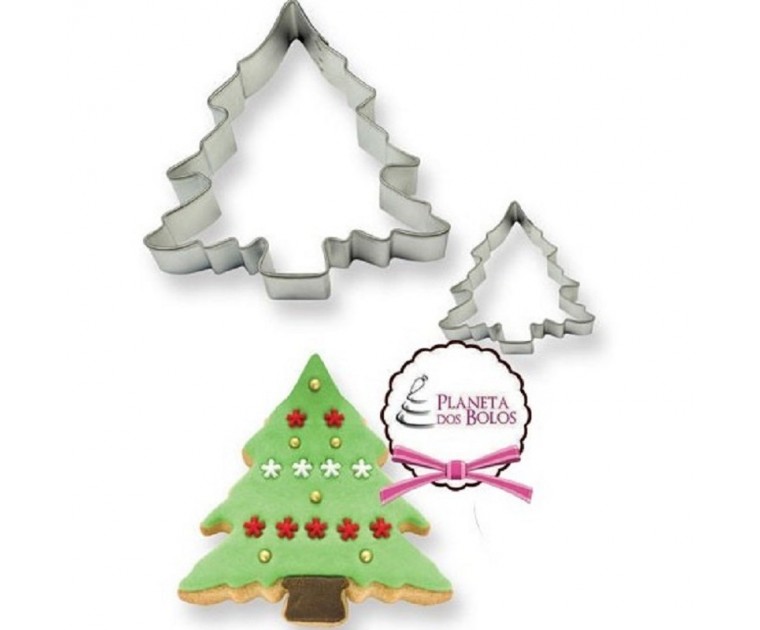 Set de 2 Cortadores Árvore Natal
