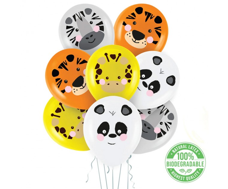 8 Balões Animais Selvagens
