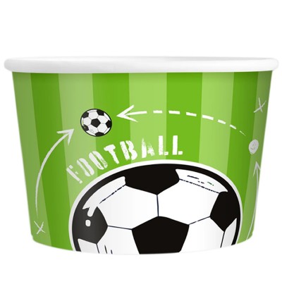6 Taças de Gelado e Sobremesa Futebol 