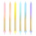 6 Velas Arco Iris com Dourado