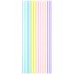 18 Velas Altas e Finas Cores Pastel 