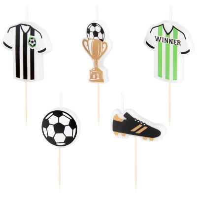 Conj. 5 Velas Futebol