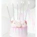 6 Velas prateadas com glitter 6 Velas prateadas com glitter
