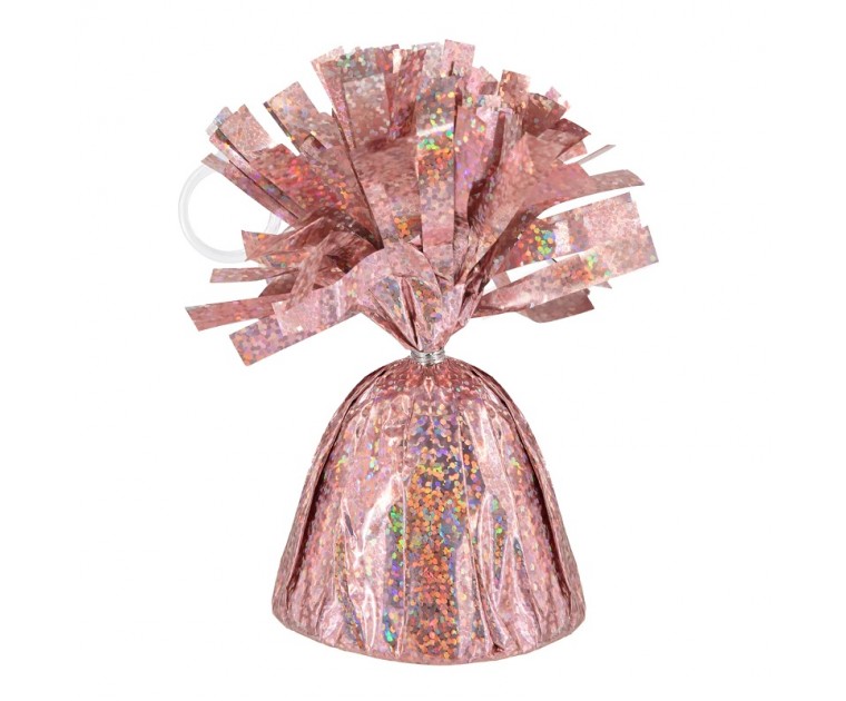 Peso para Balões Glitter Rose Gold