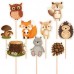 Conj. de 9 Picks Bolos Amigos da Floresta