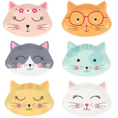 6 Pratos Gatinhos 6 Pratos Gatinhos