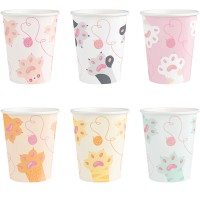 6 Copos Gatinhos