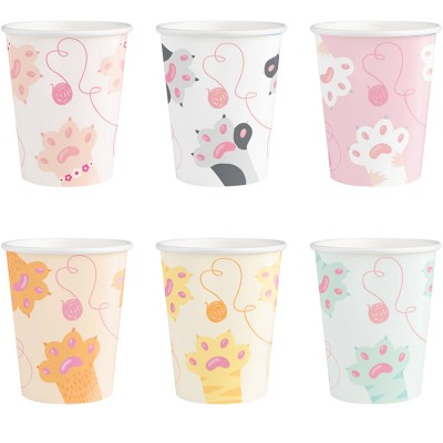 6 Copos Gatinhos