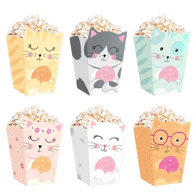 6 Caixas Pipocas Gatinhos