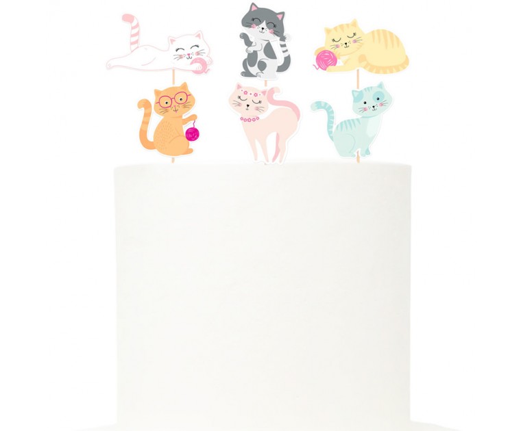 Conj. 6 Topos Gatinhos