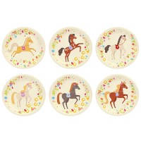 6 Pratos Cavalos 