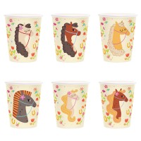 6 Copos Cavalos 