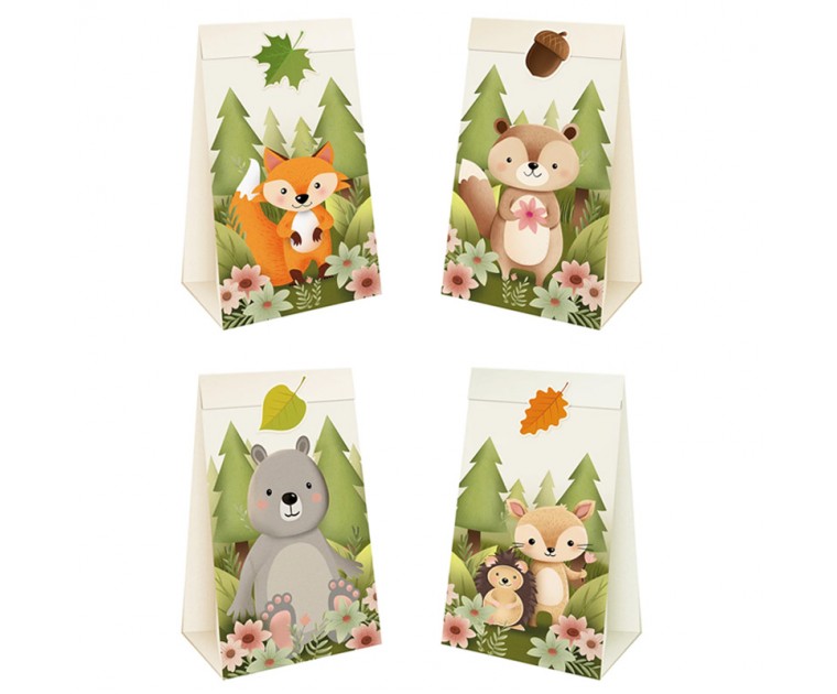 Pack 4 Sacos Amigos da Floresta