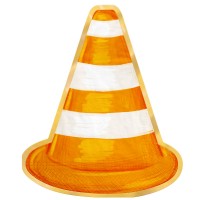 Guardanapos cone Estrada 10 unidades.