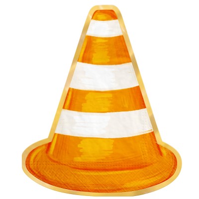 Guardanapos cone Estrada 10 unidades.