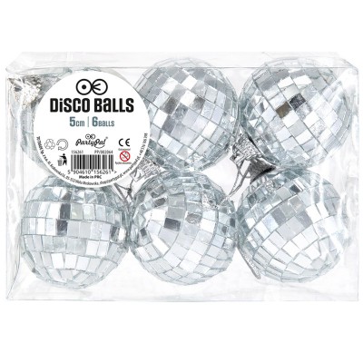 Conj. 6 Bolas Espelho 5 cms Conj. 6 Bolas Espelho 5 cms
