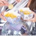 3 Caixa Aperitivos Disco prateadas