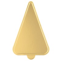 100 Mini Bases Triangulares Douradas