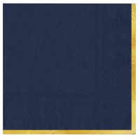 Guardanapos Navy Blue Lista Dourada