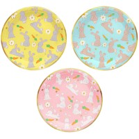 6 Pratos Coelhinhos Primavera