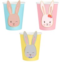 6 Copos Coelhinhos Primavera