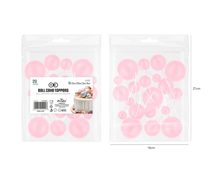 Topo Esferas Rosa Claro