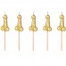 Conj. 5 Velas Douradas Pénis 