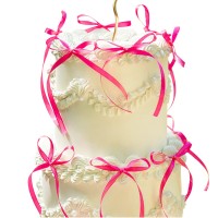 Conj. 10 Topos Lacinhos Magenta