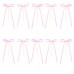 Conj. 10 Topos Lacinhos Rosa